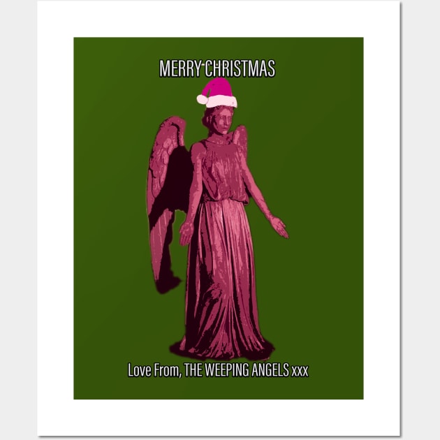 Merry Christmas From The Weeping Angels Wall Art by Gallifrey1995